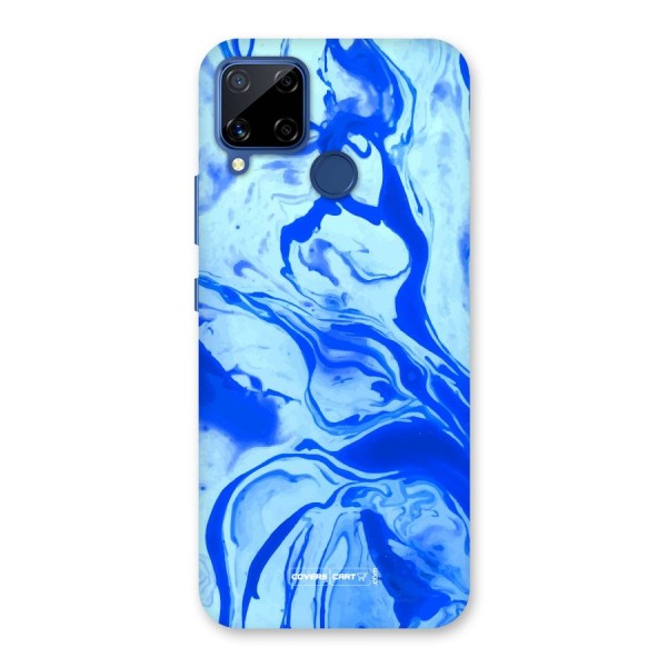 Blaze Blue Marble Texture Back Case for Realme C12