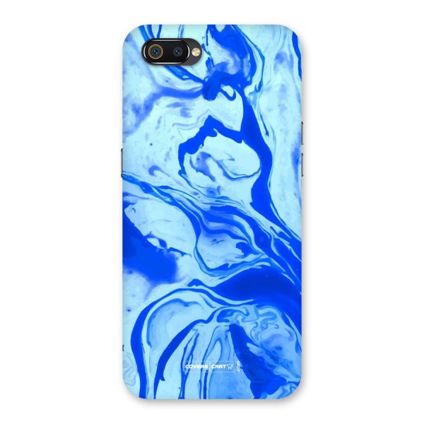 Blaze Blue Marble Texture Back Case for Realme C2