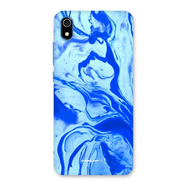 Blaze Blue Marble Texture Back Case for Redmi 7A