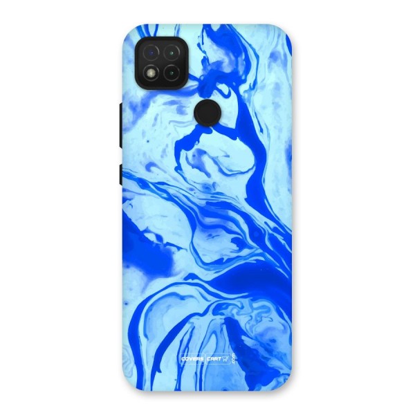 Blaze Blue Marble Texture Back Case for Redmi 9C