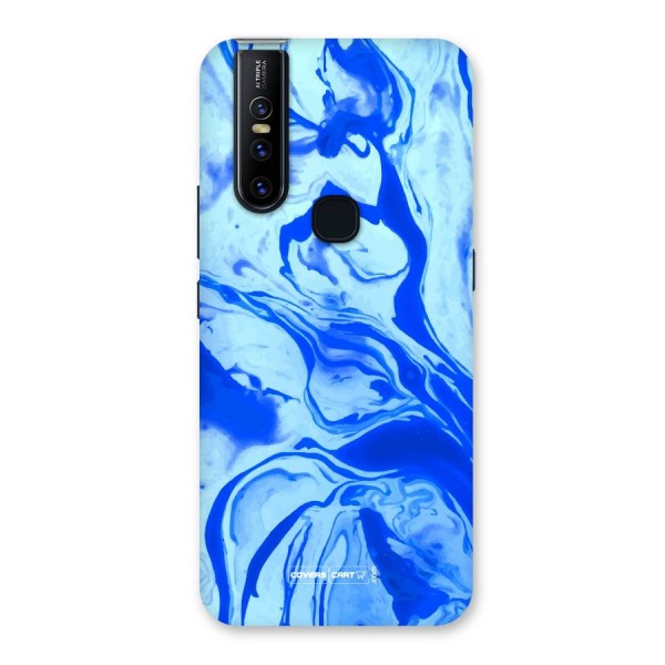 Blaze Blue Marble Texture Back Case for Vivo V15