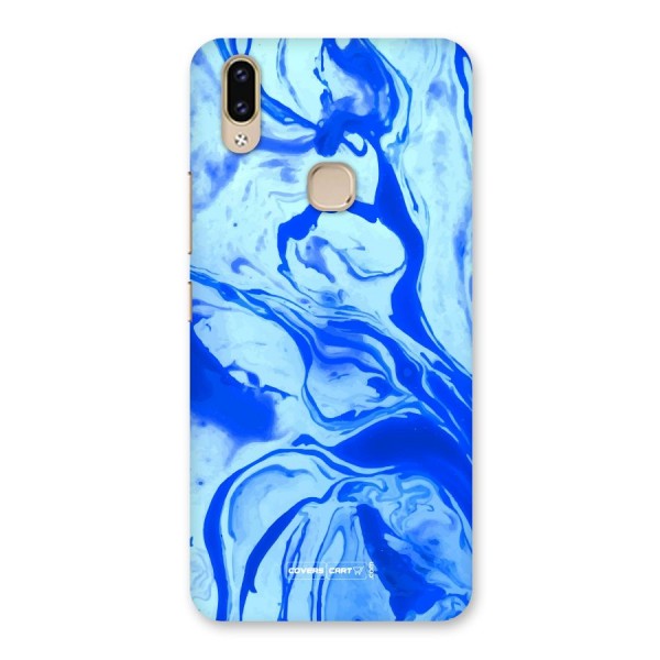 Blaze Blue Marble Texture Back Case for Vivo V9