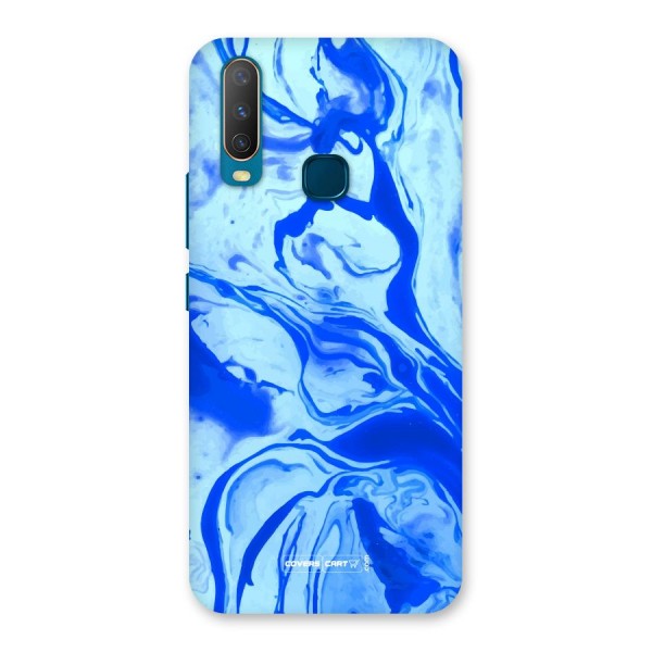 Blaze Blue Marble Texture Back Case for Vivo Y17