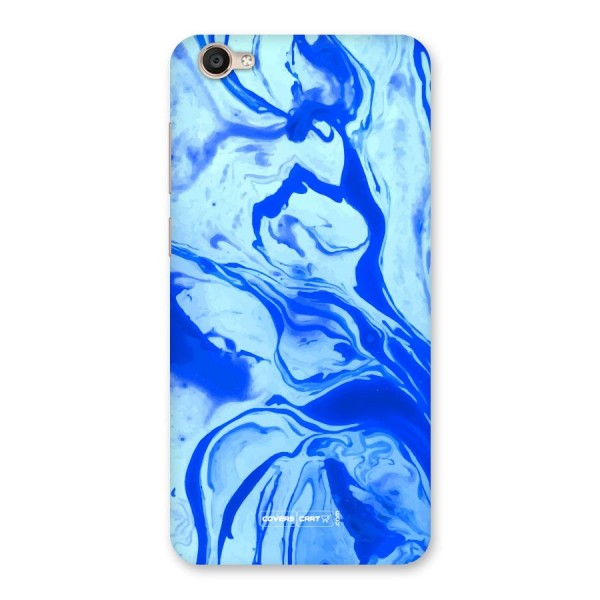 Blaze Blue Marble Texture Back Case for Vivo Y55s