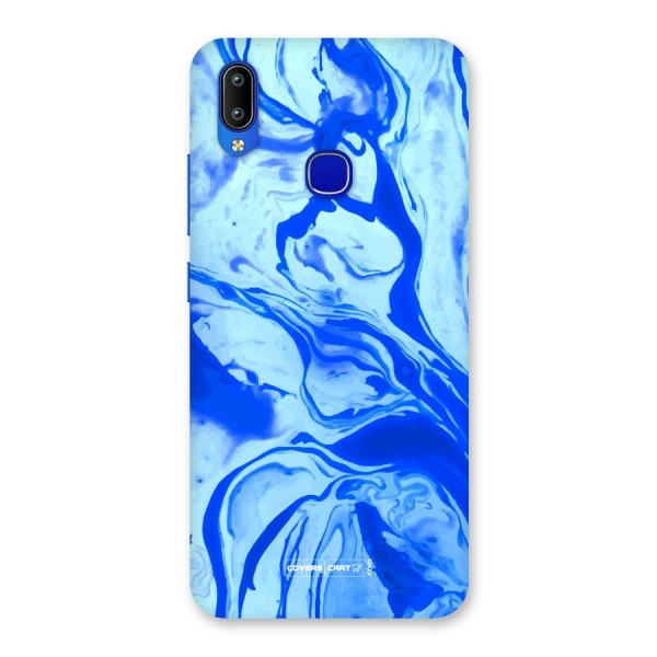 Blaze Blue Marble Texture Back Case for Vivo Y91