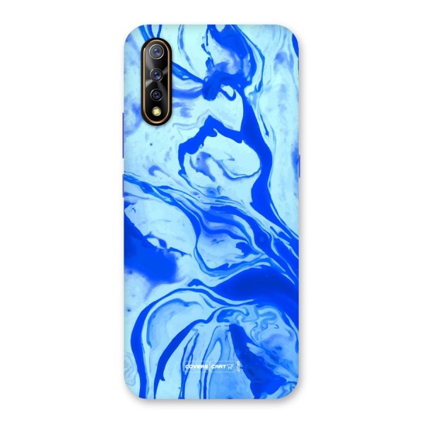 Blaze Blue Marble Texture Back Case for Vivo Z1x