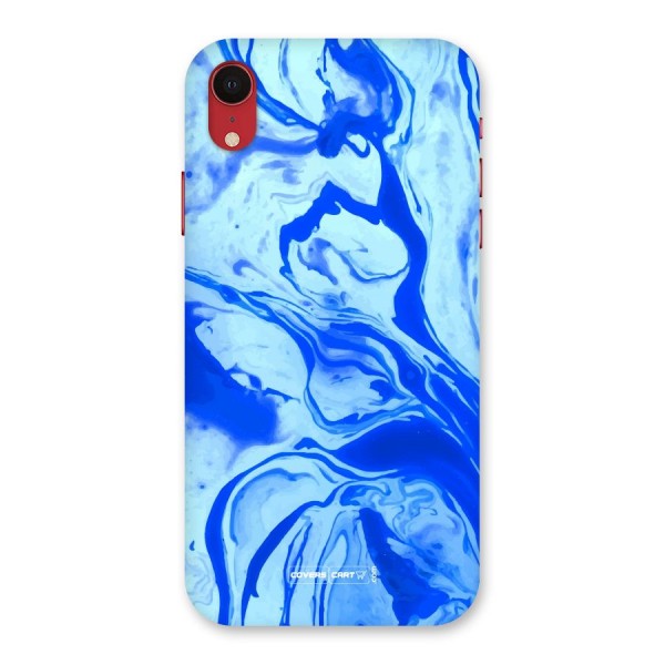 Blaze Blue Marble Texture Back Case for iPhone XR