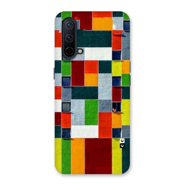 Block Color Design Back Case for OnePlus Nord CE 5G