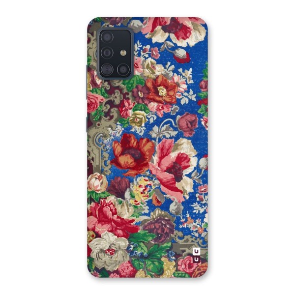 Block Printed Flowers Back Case for Galaxy A51