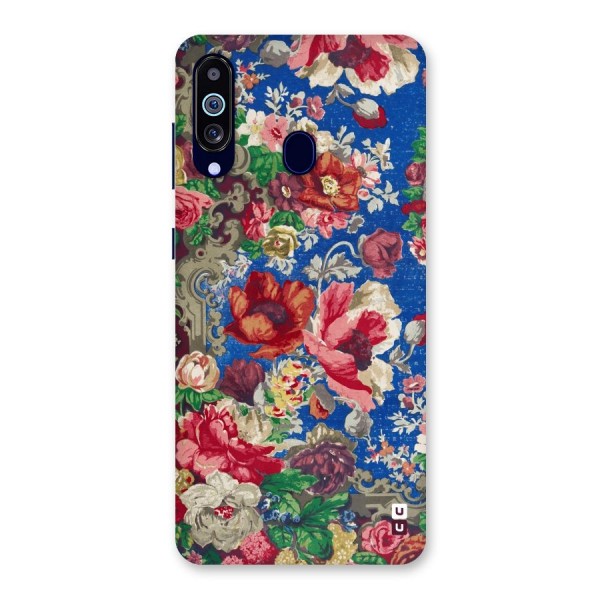 Block Printed Flowers Back Case for Galaxy A60