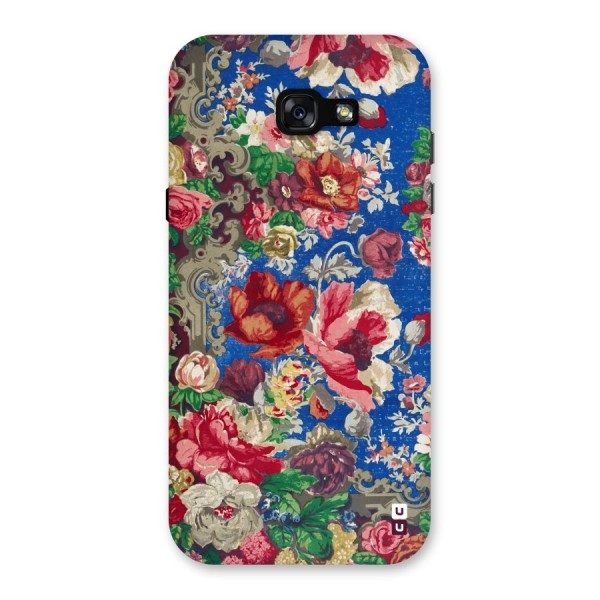 Block Printed Flowers Back Case for Galaxy A7 (2017)