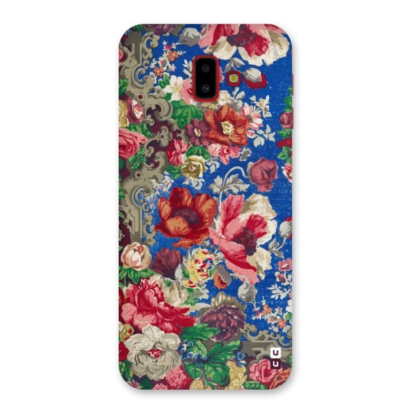 Block Printed Flowers Back Case for Galaxy J6 Plus