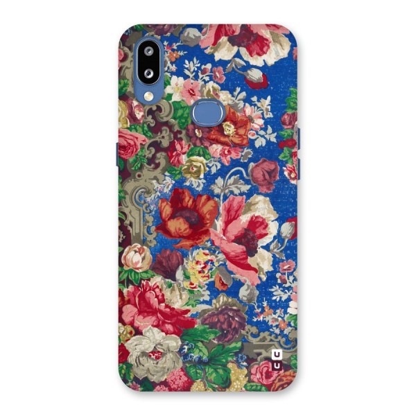 Block Printed Flowers Back Case for Galaxy M01s