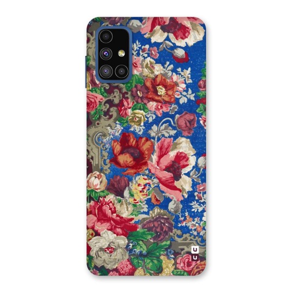 Block Printed Flowers Back Case for Galaxy M51