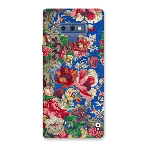 Block Printed Flowers Back Case for Galaxy Note 9