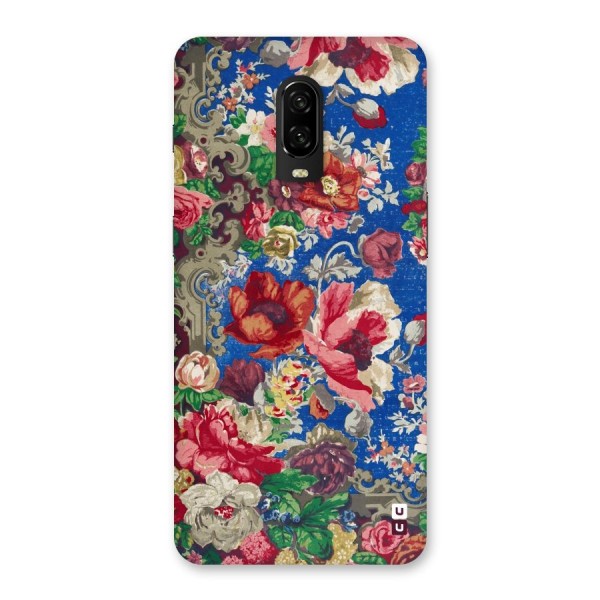 Block Printed Flowers Back Case for OnePlus 6T