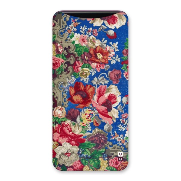 Block Printed Flowers Back Case for Oppo Find X