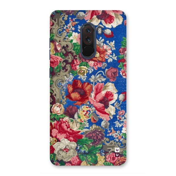 Block Printed Flowers Back Case for Poco F1