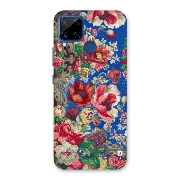 Block Printed Flowers Back Case for Realme C12