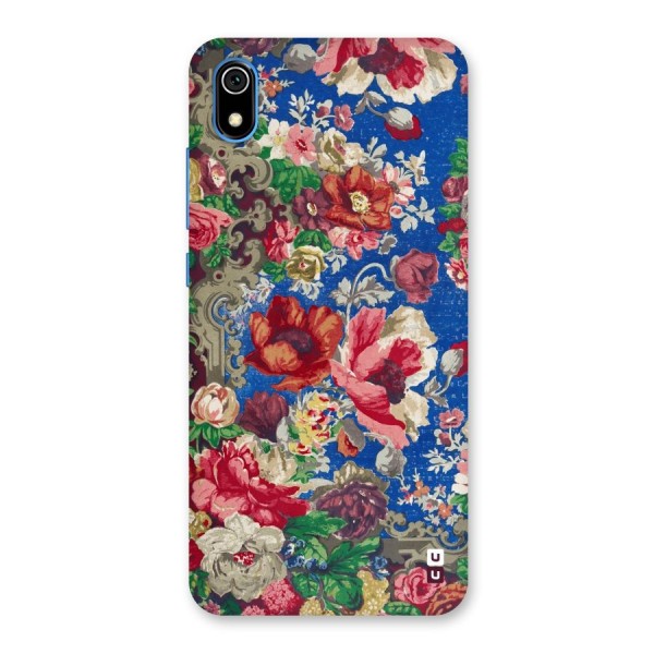 Block Printed Flowers Back Case for Redmi 7A