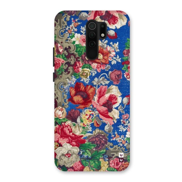 Block Printed Flowers Back Case for Redmi 9 Prime