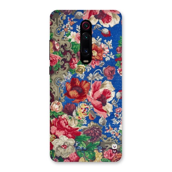 Block Printed Flowers Back Case for Redmi K20 Pro