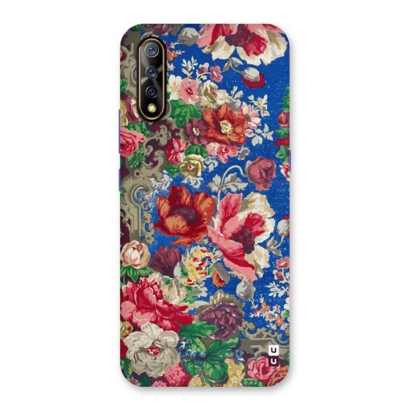 Block Printed Flowers Back Case for Vivo S1