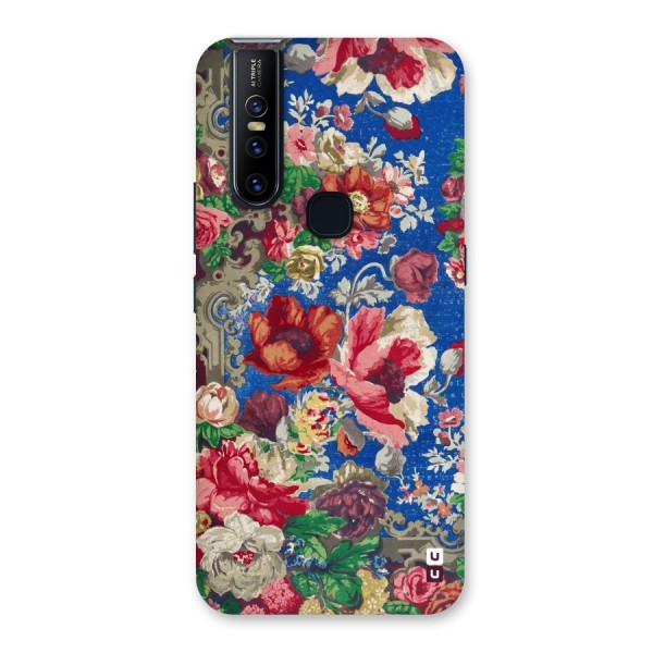 Block Printed Flowers Back Case for Vivo V15