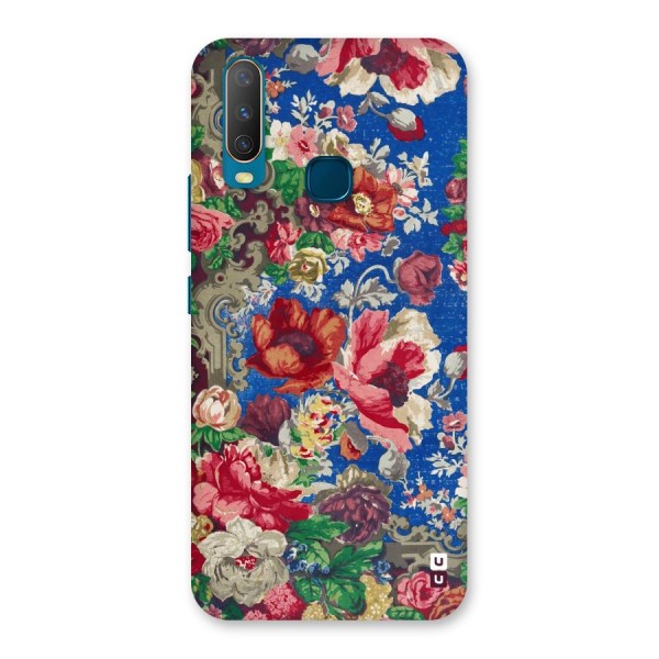 Block Printed Flowers Back Case for Vivo Y17