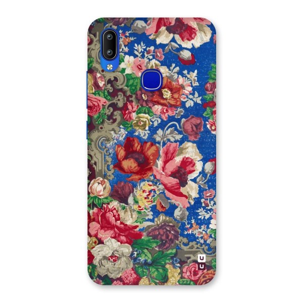 Block Printed Flowers Back Case for Vivo Y91