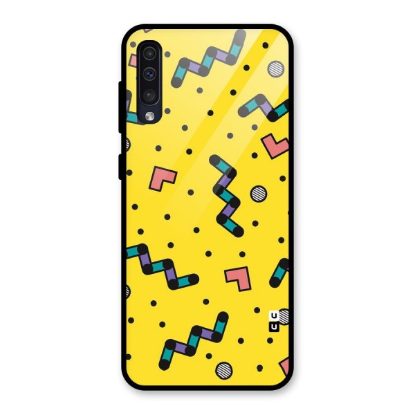 Block Shades Glass Back Case for Galaxy A50s