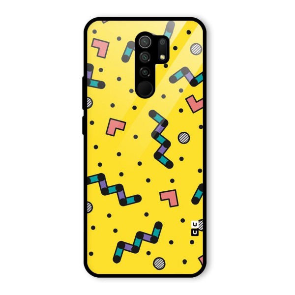 Block Shades Glass Back Case for Redmi 9 Prime