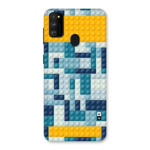 Blocks Blues Back Case for Galaxy M30s