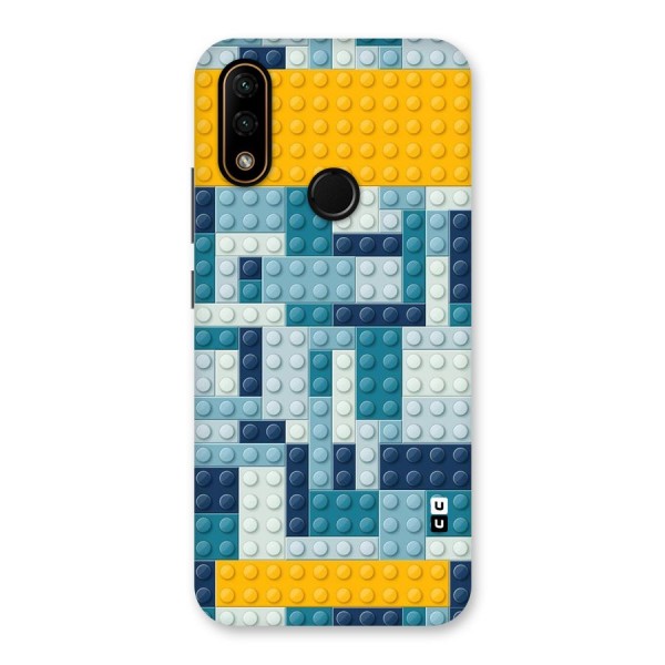 Blocks Blues Back Case for Lenovo A6 Note