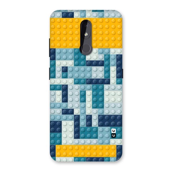 Blocks Blues Back Case for Nokia 3.2