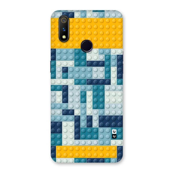 Blocks Blues Back Case for Realme 3 Pro