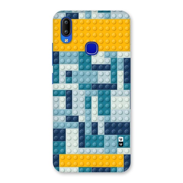 Blocks Blues Back Case for Vivo Y91