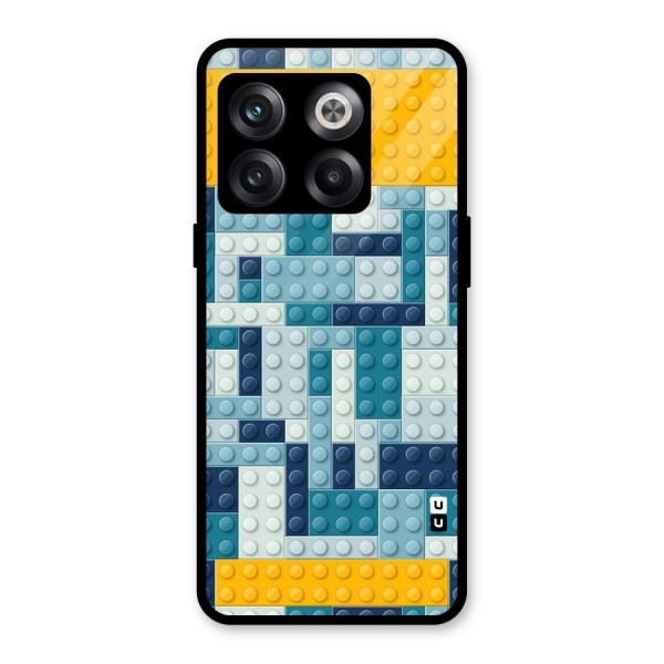 Blocks Blues Glass Back Case for OnePlus 10T