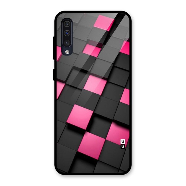 Blocks Diagonal Glass Back Case for Galaxy A50s