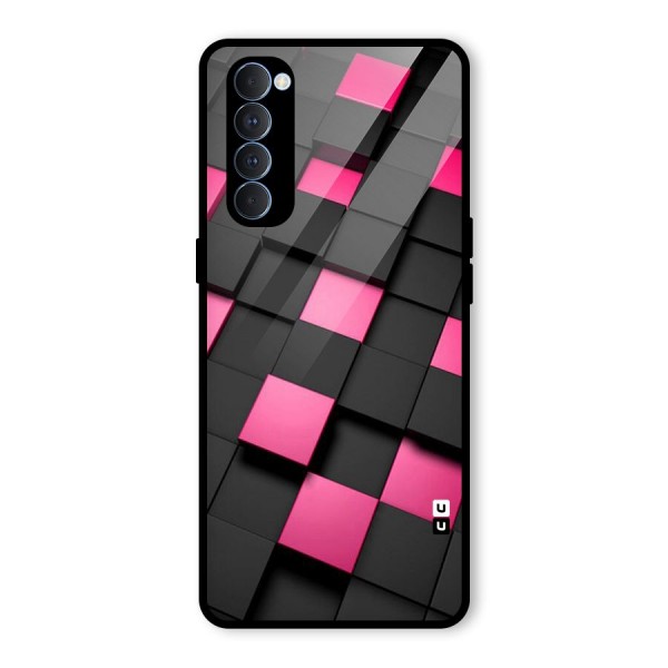 Blocks Diagonal Glass Back Case for Oppo Reno4 Pro