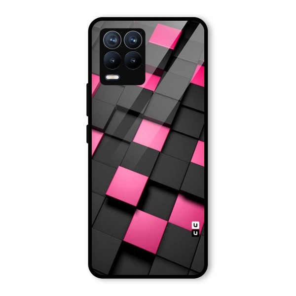 Blocks Diagonal Glass Back Case for Realme 8 Pro