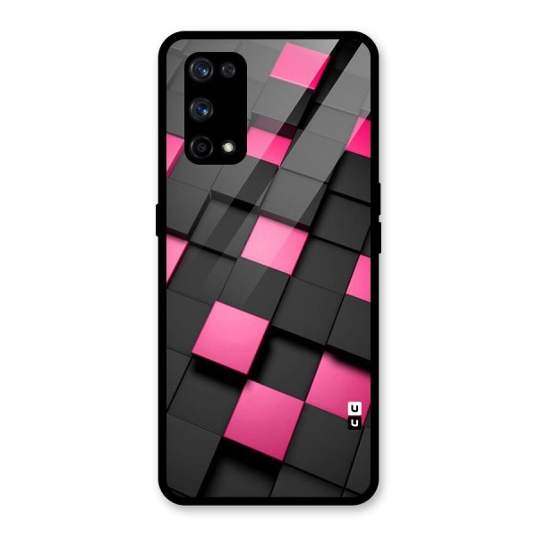 Blocks Diagonal Glass Back Case for Realme X7 Pro