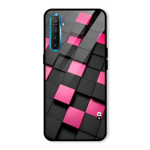 Blocks Diagonal Glass Back Case for Realme XT