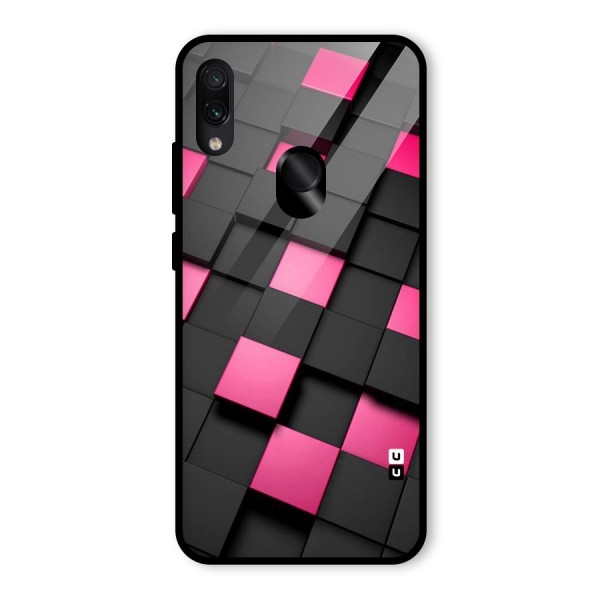 Blocks Diagonal Glass Back Case for Redmi Note 7