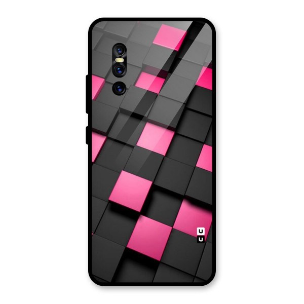 Blocks Diagonal Glass Back Case for Vivo V15 Pro