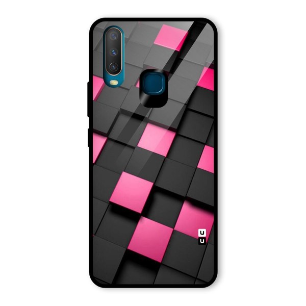 Blocks Diagonal Glass Back Case for Vivo Y12