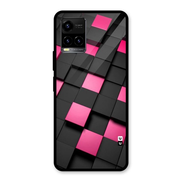 Blocks Diagonal Glass Back Case for Vivo Y21 2021