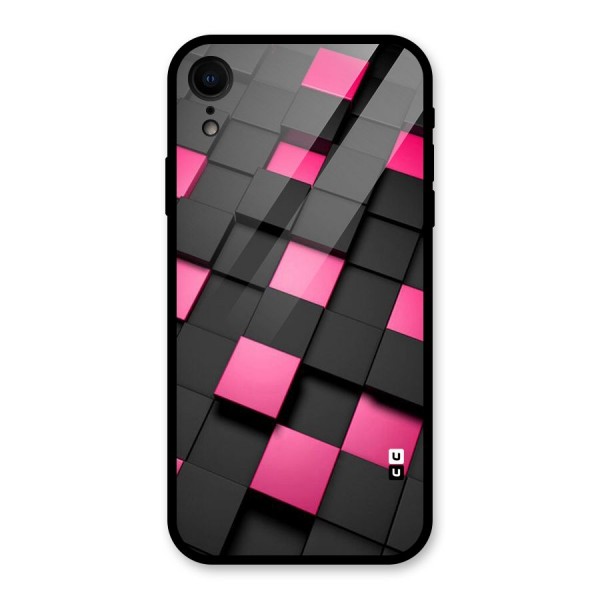 Blocks Diagonal Glass Back Case for XR