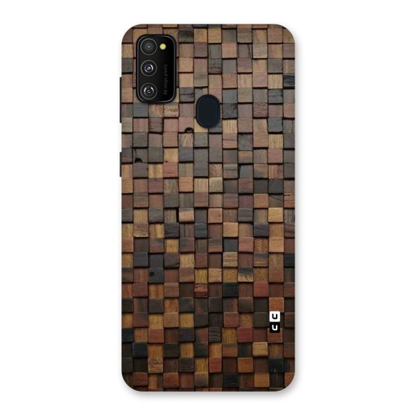 Blocks Of Wood Back Case for Galaxy M21