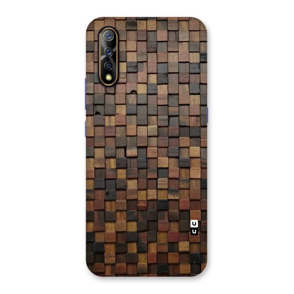 Blocks Of Wood Back Case for Vivo S1